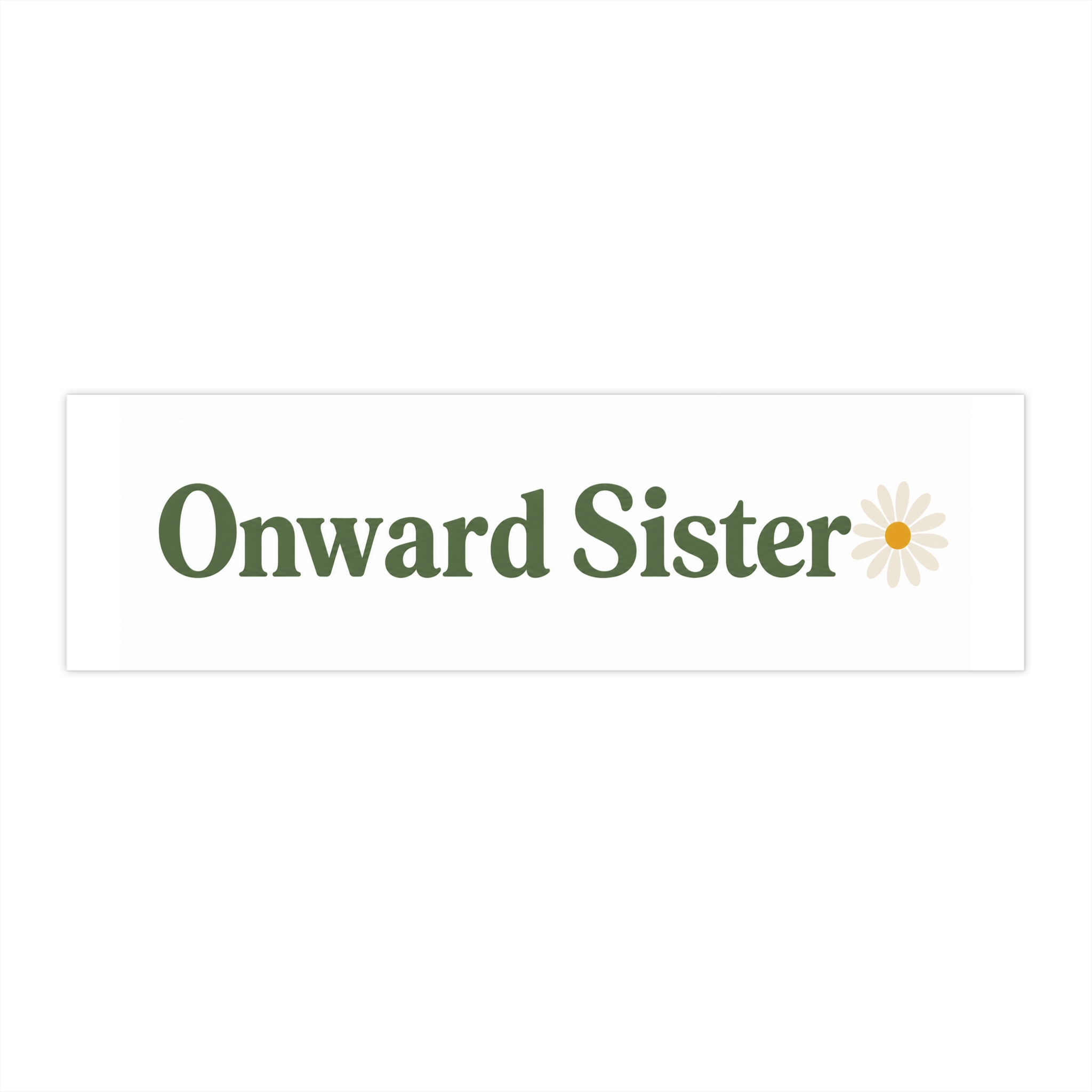 Onward Sister Bumper Sticker — Floral Daisy Decal for Cars, Vans & Luggage - Image 3