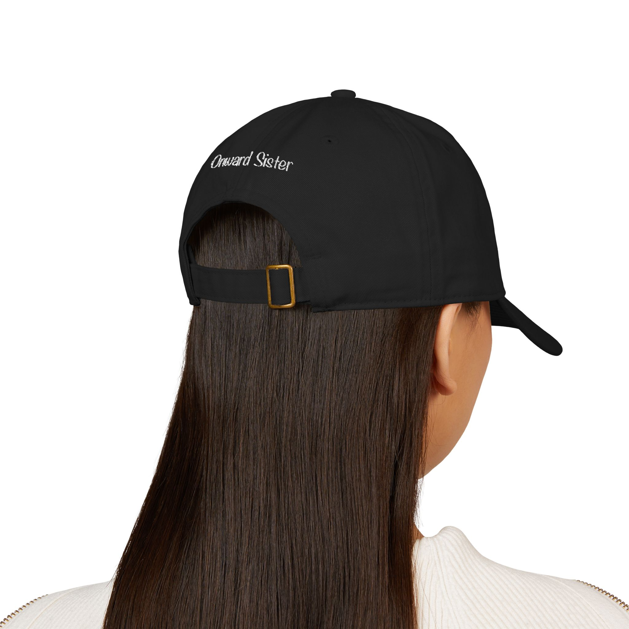 Onward Sister Compass Maze — Embroidered Organic Cotton Baseball Cap - Image 4