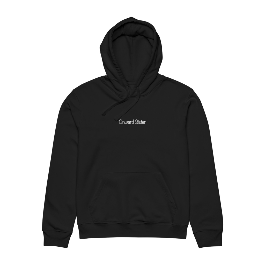 Onward Sister Organic Cotton Hoodie — Compass & Mountain Maze