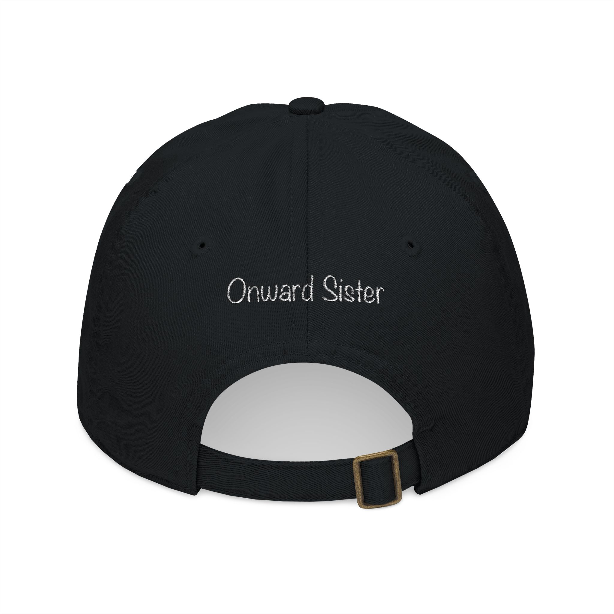 Onward Sister Compass Maze — Embroidered Organic Cotton Baseball Cap - Image 2