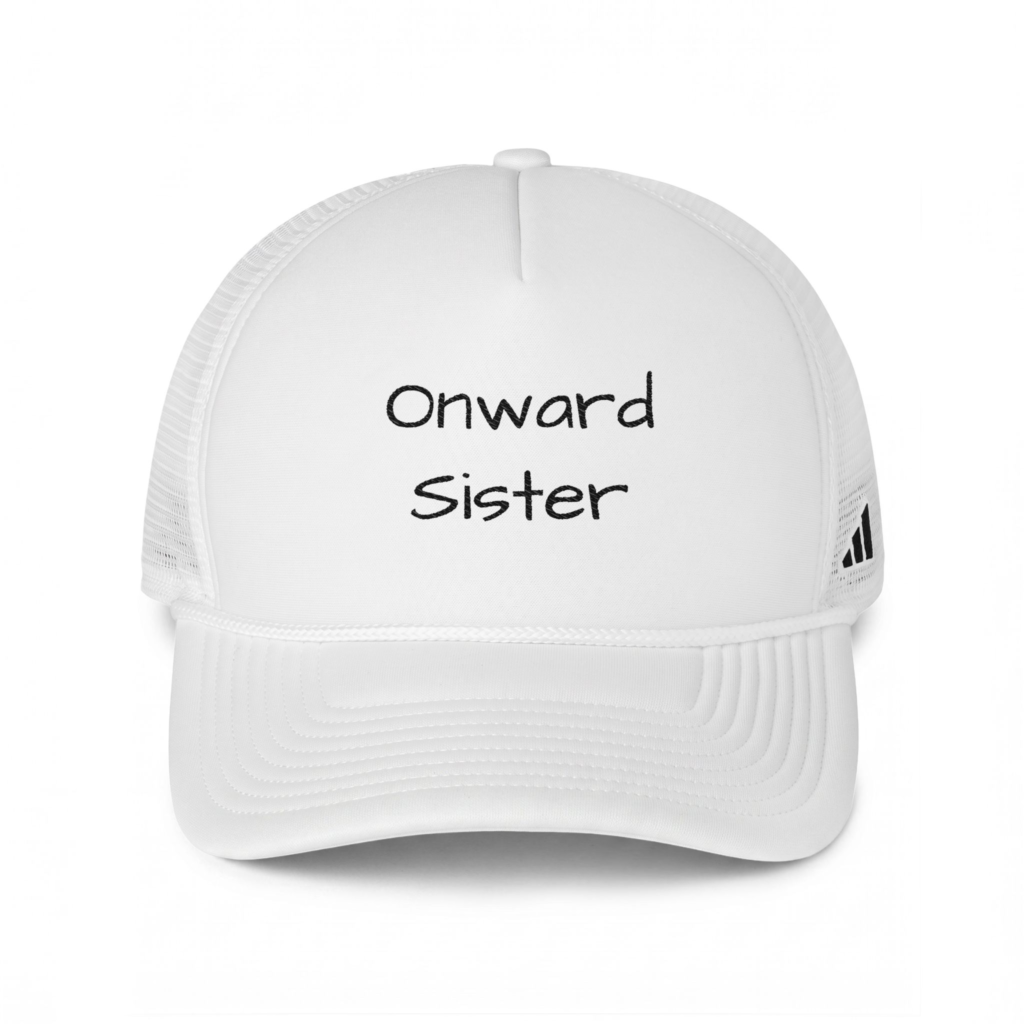 Onward Sister Compass Trucker Hat — Embroidered Mesh Adidas Cap