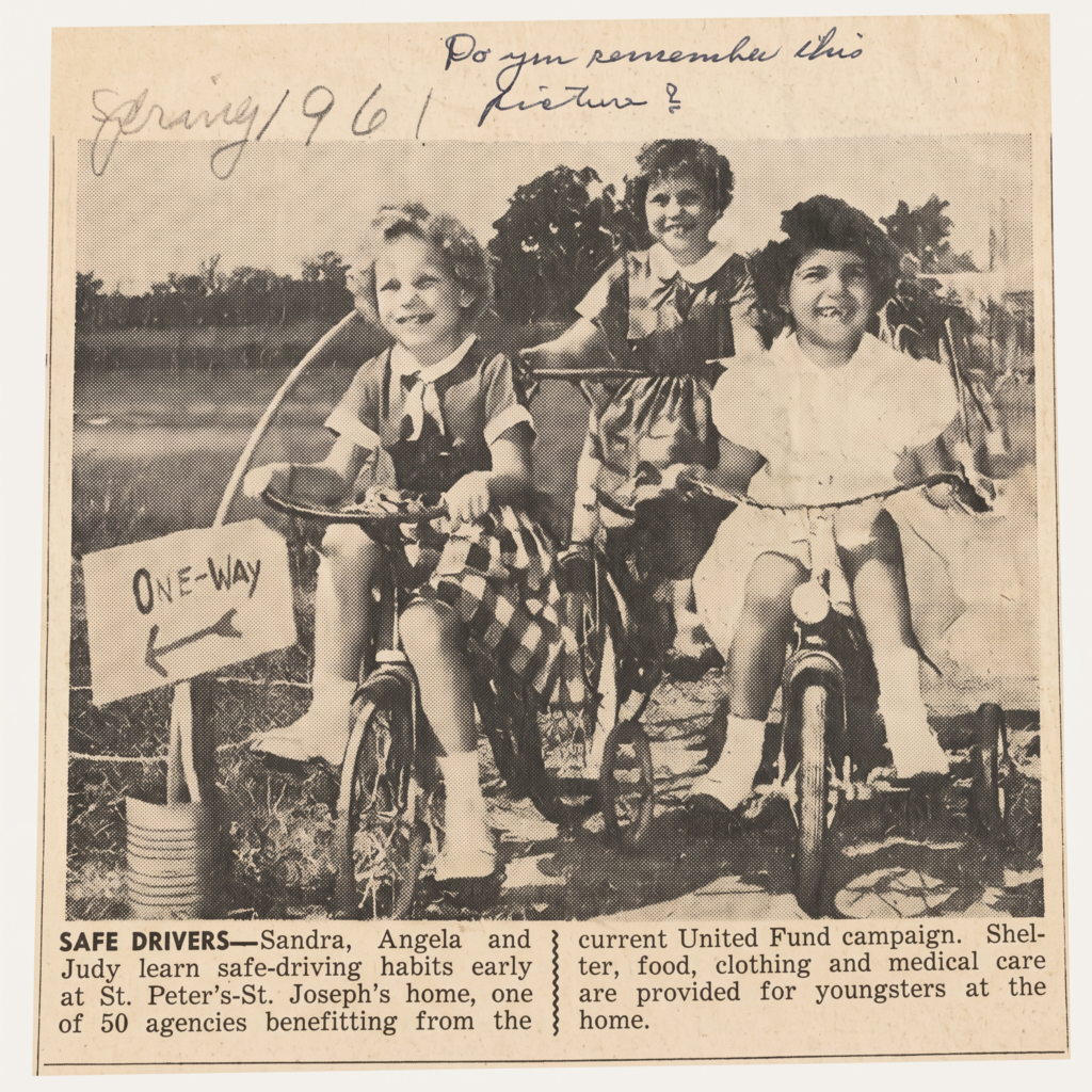 An old newspaper article from 1961 featuring Sandra when she was in the children's home. Image permissions given by Sandra to Onward Sister.
